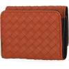 imageNautica Rowers End Small Wallet for Women RFID Blocking Slim Credit Card Holder with Zipper Coin Pocket Bifold Compact Womens Wallet with ID Window Wave Dreamer IndigoChalkWoven Cognac