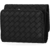 imageNautica Rowers End Small Wallet for Women RFID Blocking Slim Credit Card Holder with Zipper Coin Pocket Bifold Compact Womens Wallet with ID Window Wave Dreamer IndigoChalkWoven Black