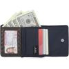 imageNautica Rowers End Small Wallet for Women RFID Blocking Slim Credit Card Holder with Zipper Coin Pocket Bifold Compact Womens Wallet with ID Window Wave Dreamer IndigoChalkWoven Espresso