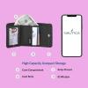 imageNautica Rowers End Small Wallet for Women RFID Blocking Slim Credit Card Holder with Zipper Coin Pocket Bifold Compact Womens Wallet with ID Window Wave Dreamer IndigoChalkWave Dreamer BlackChalk