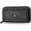imageNautica Womens Bulk Cargo Vegan Leather RFID Wallet Zip Around Clutch Phone Case MultiCard Organizer Fuego RedBlack