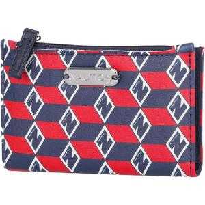 imageNautica High Tide Small Wallet for Women RFID Blocking Slim Credit Card Holder with Zipper Coin Pocket Bifold Compact Wallet with ID Window Glacial BlueAmericana