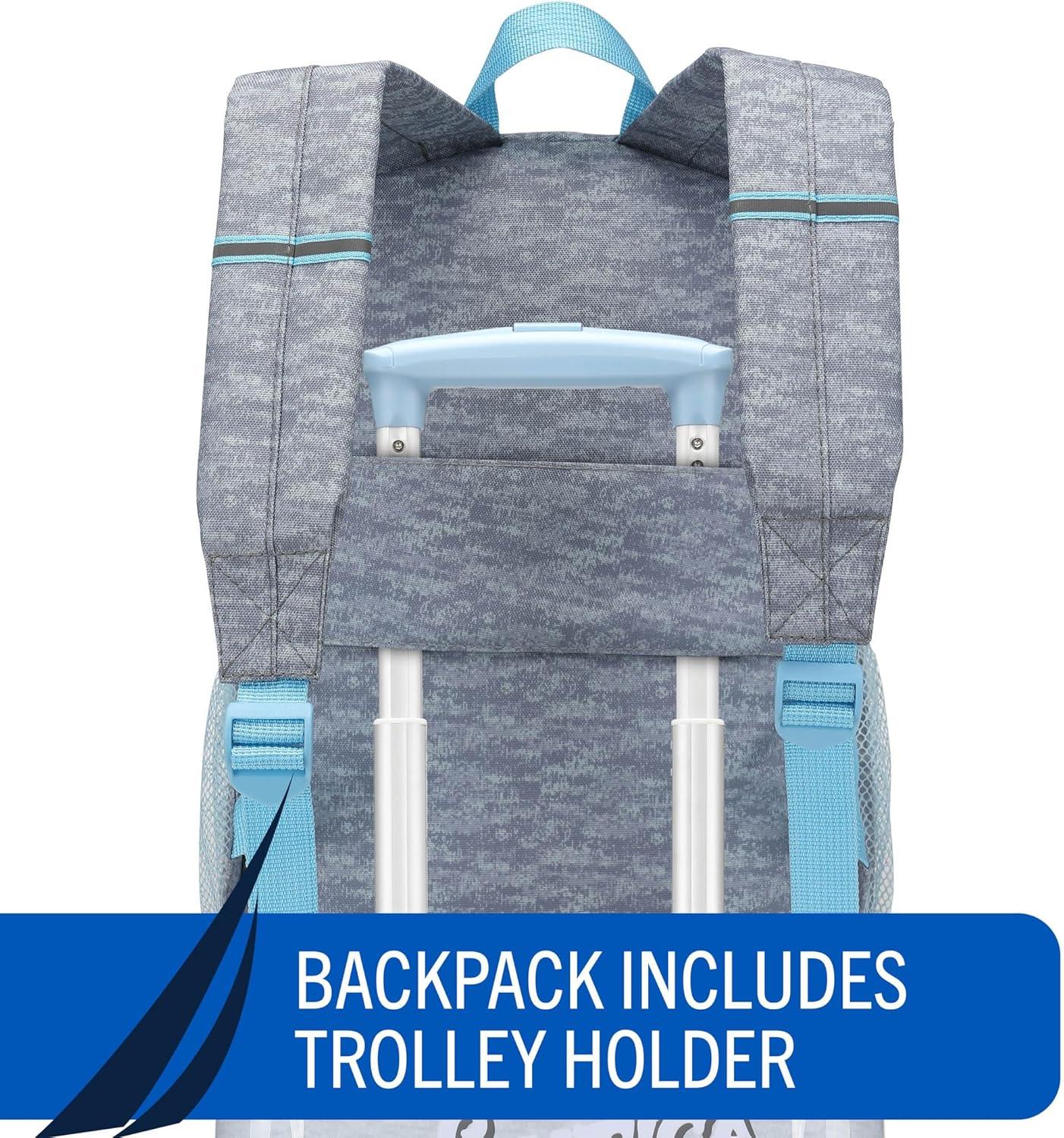 imageNautica Kids Luggage  18quot Airline Approved Rolling Hardside Upright Carryon Suitcase Set with Wheels Pastel Shell  5pc Travel SetPolar Voyage  5pc Travel Set