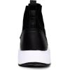 imageNautica Mens SlipOn Sneaker High Top Socks Shoes with Ankle Support  Comfortable ampamp Breathable LaceUp Gym Walking Running ShoesPatrikoblack White