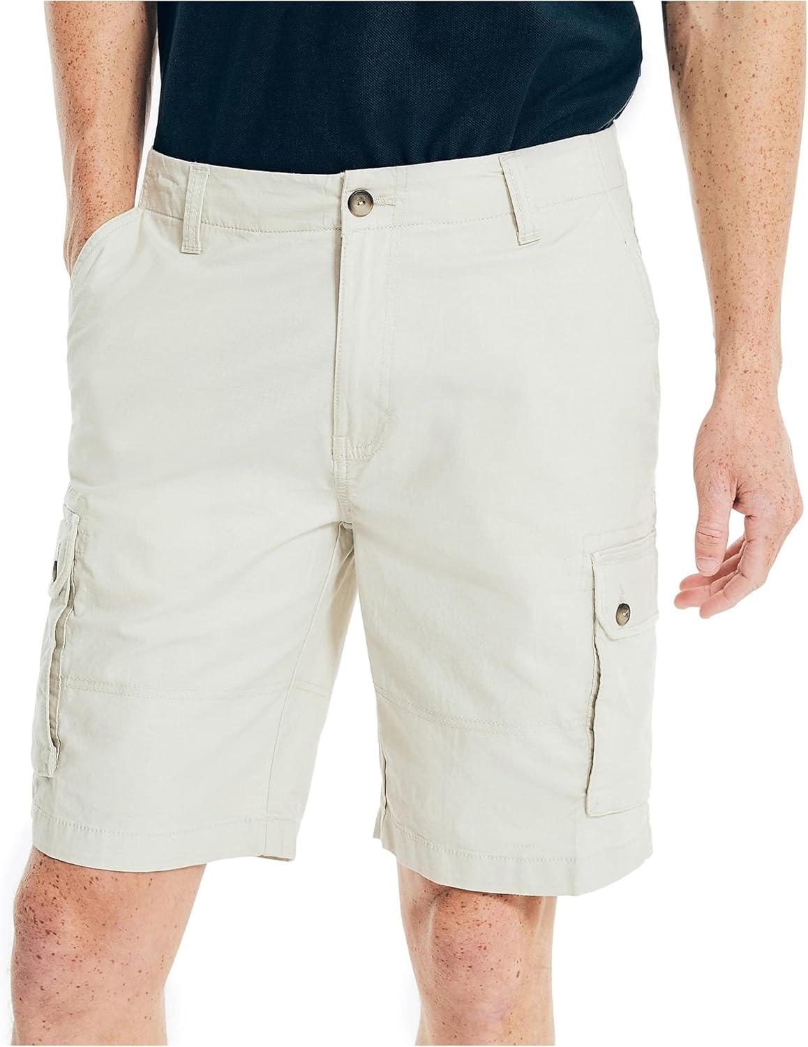 imageNautica Mens 10quot Navigator Cargo ShortNautica Stone