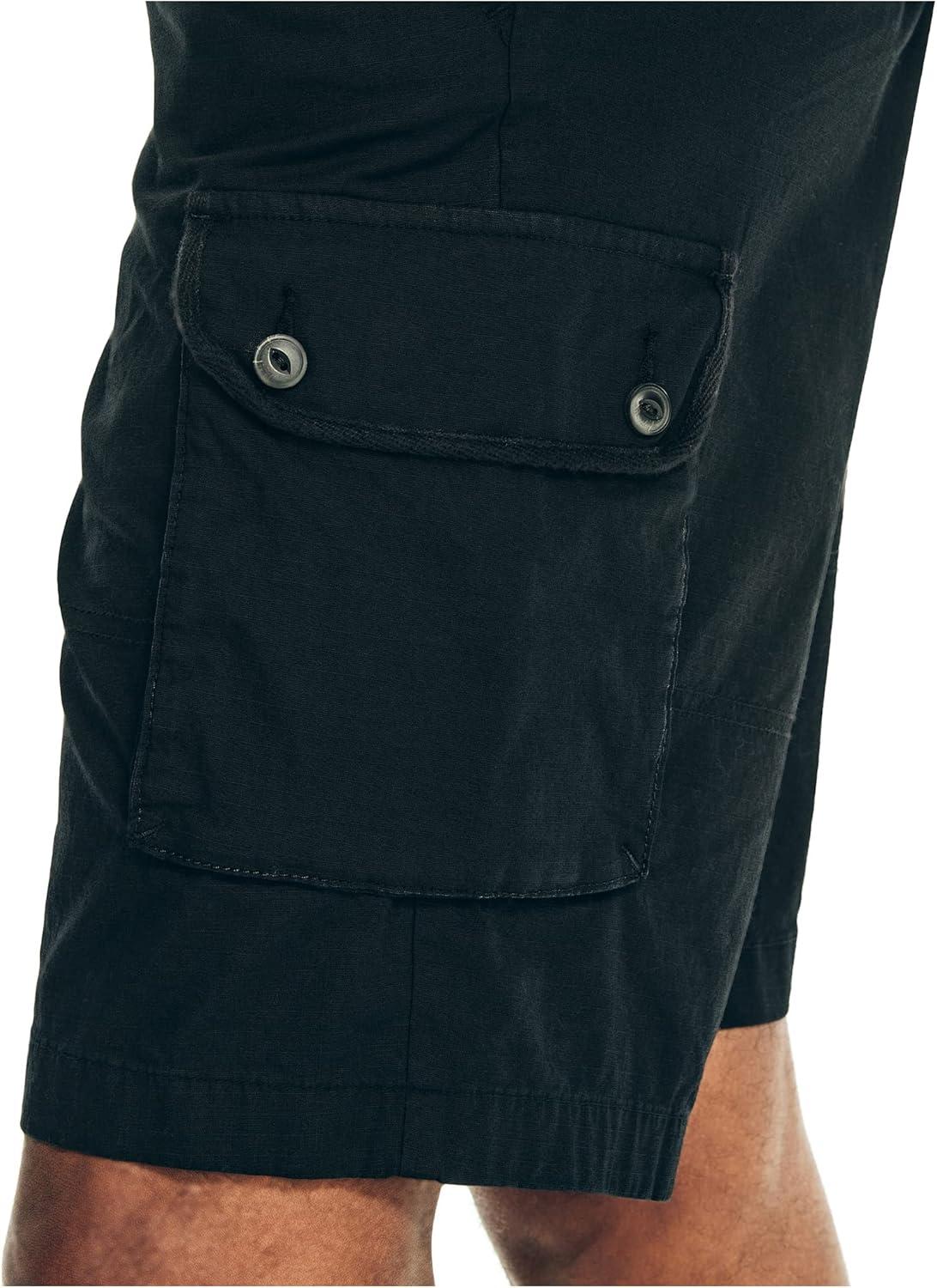 imageNautica Mens 10quot Navigator Cargo ShortTrue Black