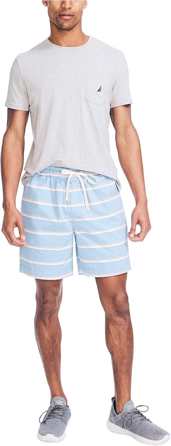 imageNautica Mens 7quot Classic Fit Boardwalk ShortsClear Skies Blue