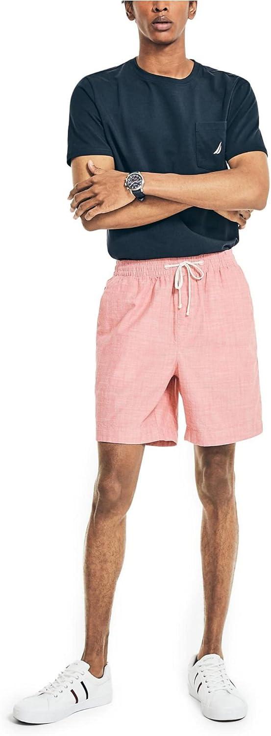 imageNautica Mens 7quot Classic Fit Boardwalk ShortsMineral Red