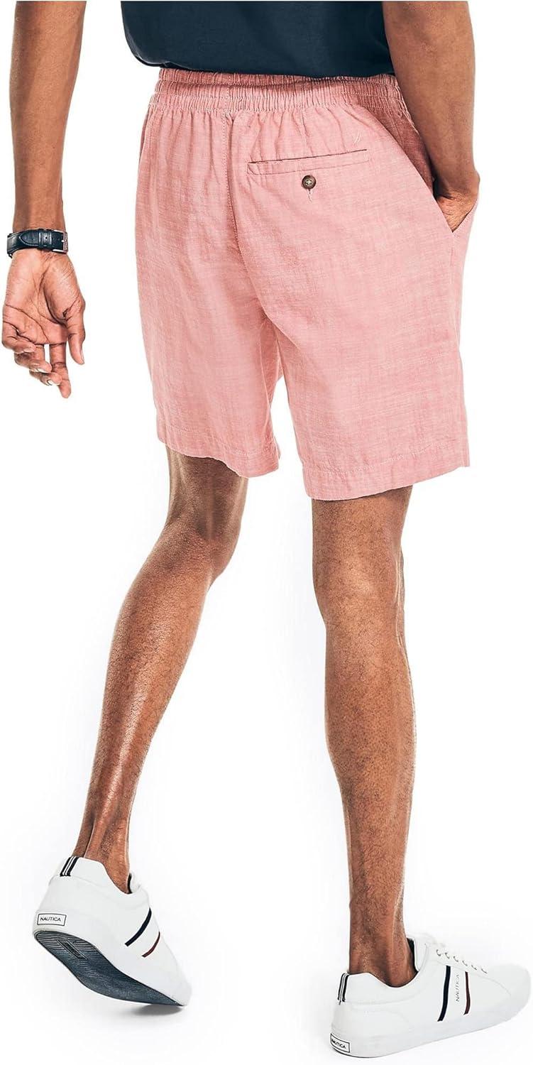 imageNautica Mens 7quot Classic Fit Boardwalk ShortsMineral Red