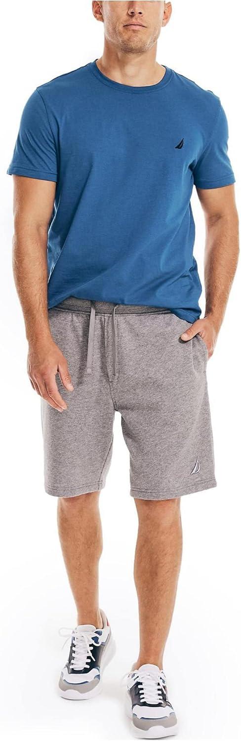 imageNautica Mens 9quot Solid Fleece ShortStone Grey Heather