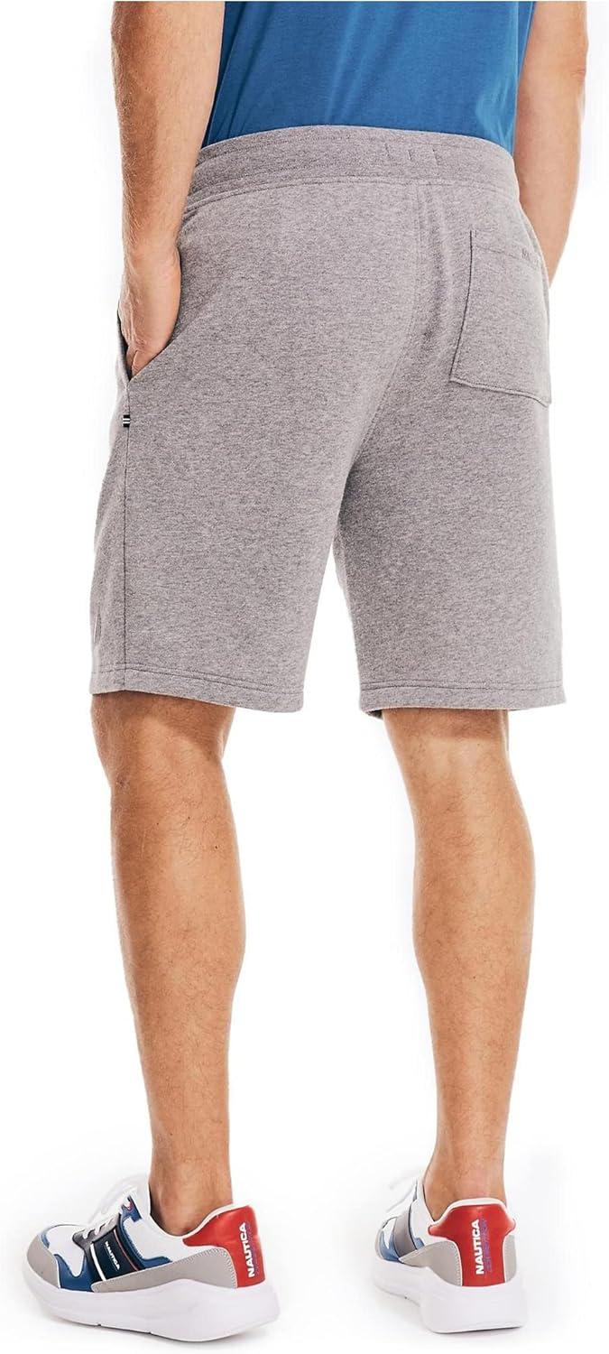 imageNautica Mens 9quot Solid Fleece ShortStone Grey Heather