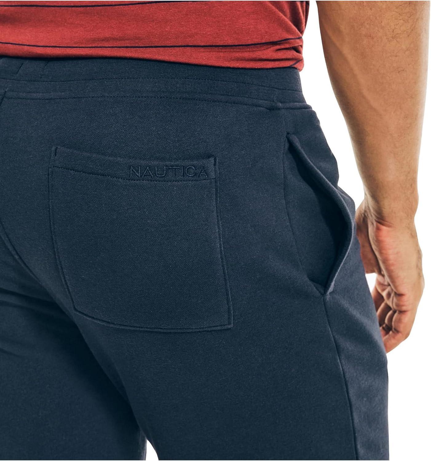 imageNautica Mens 9quot Solid Fleece ShortTrue Navy