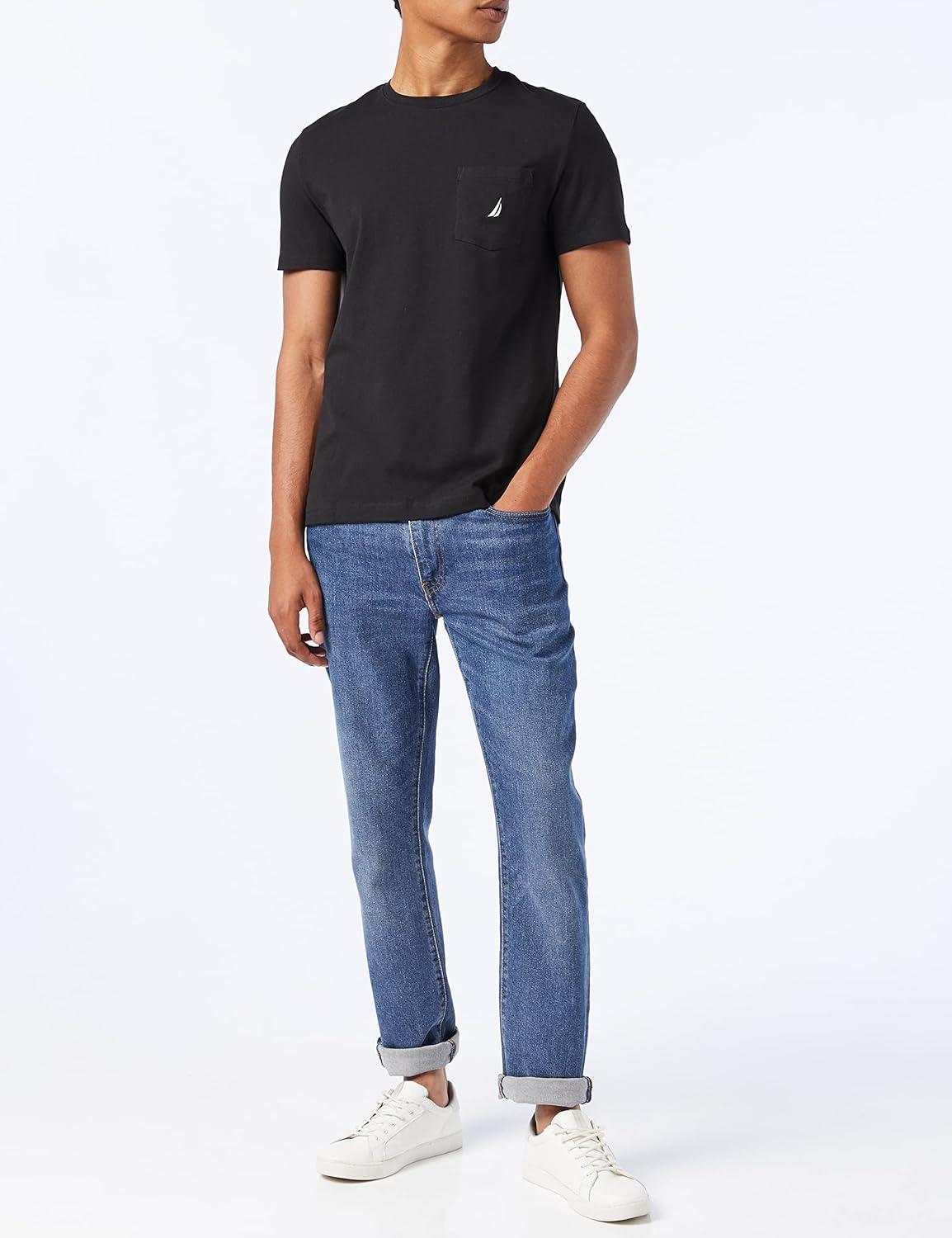 imageNautica Mens Classic Fit Pocket TShirtBlack