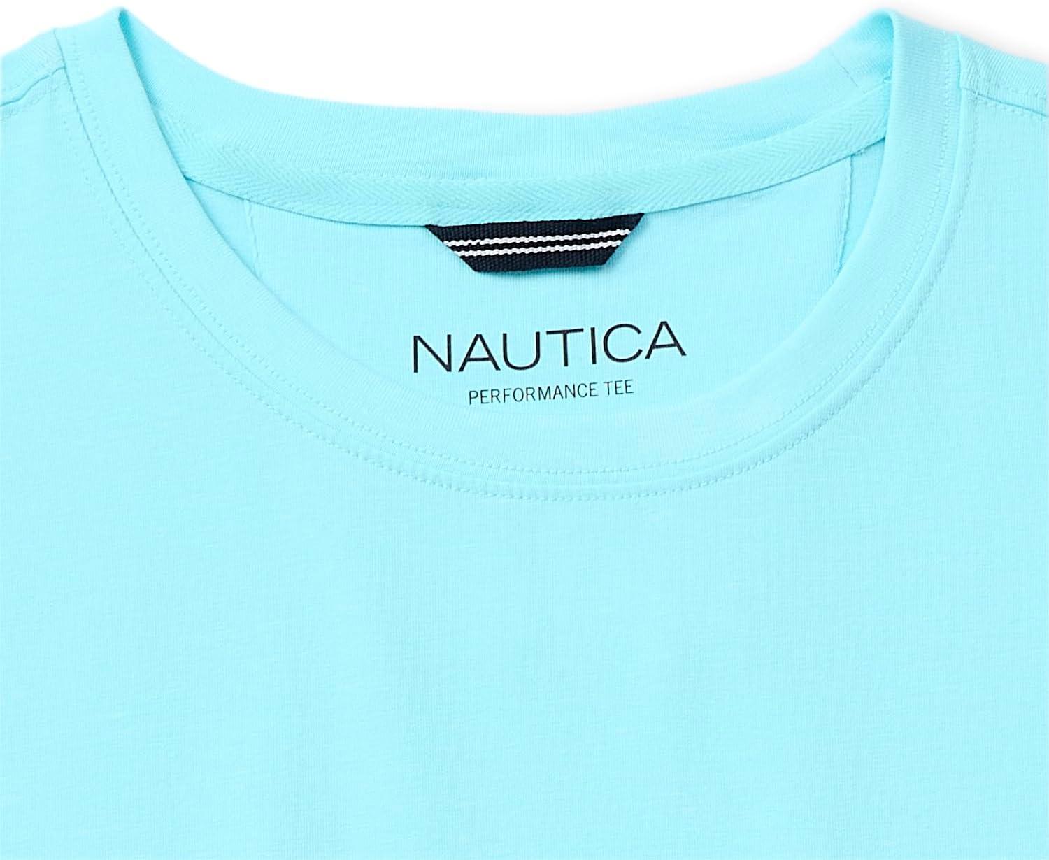 imageNautica Mens Classic Fit Pocket TShirtBright Aqua Blue