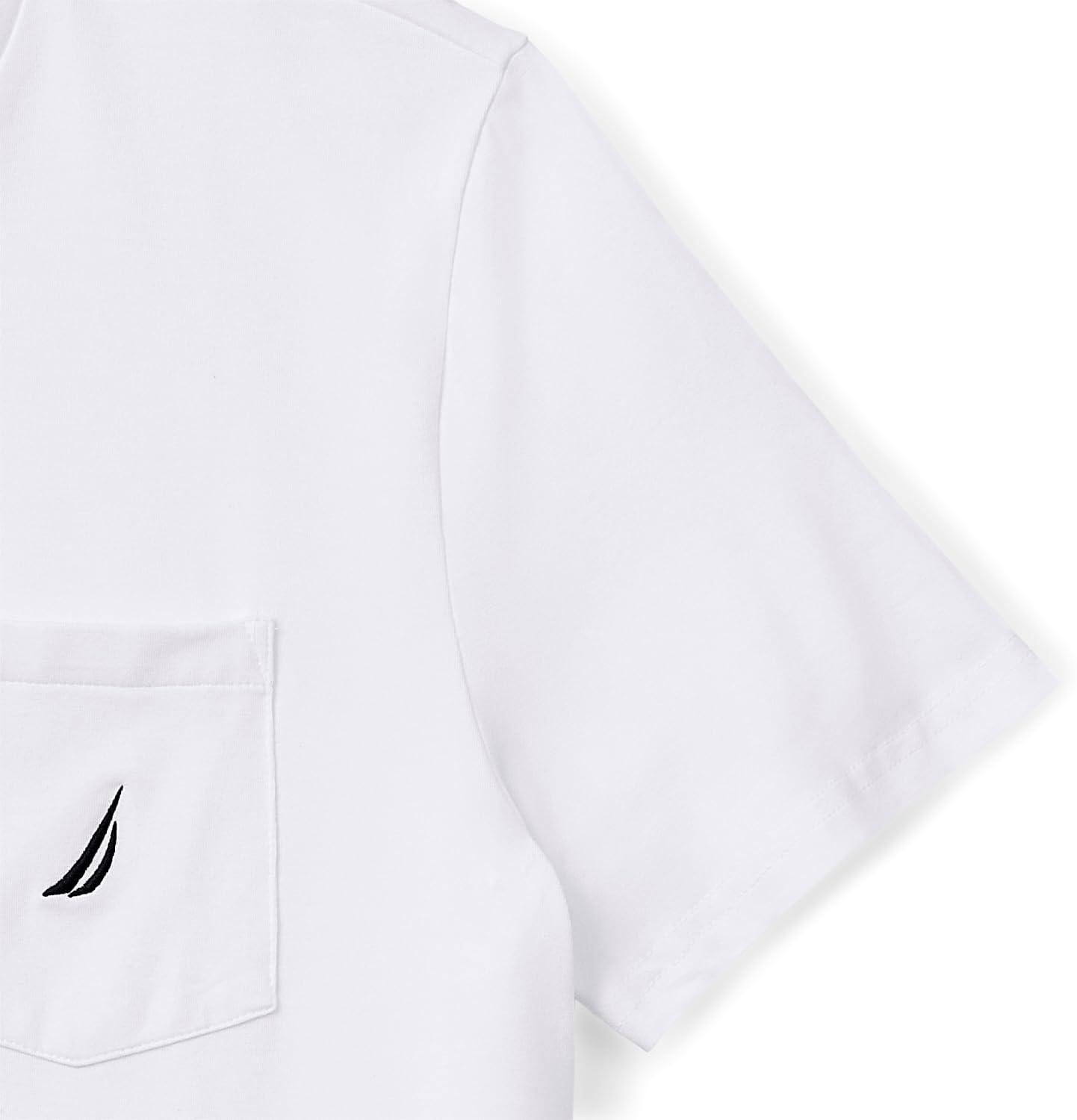 imageNautica Mens Classic Fit Pocket TShirtBright White