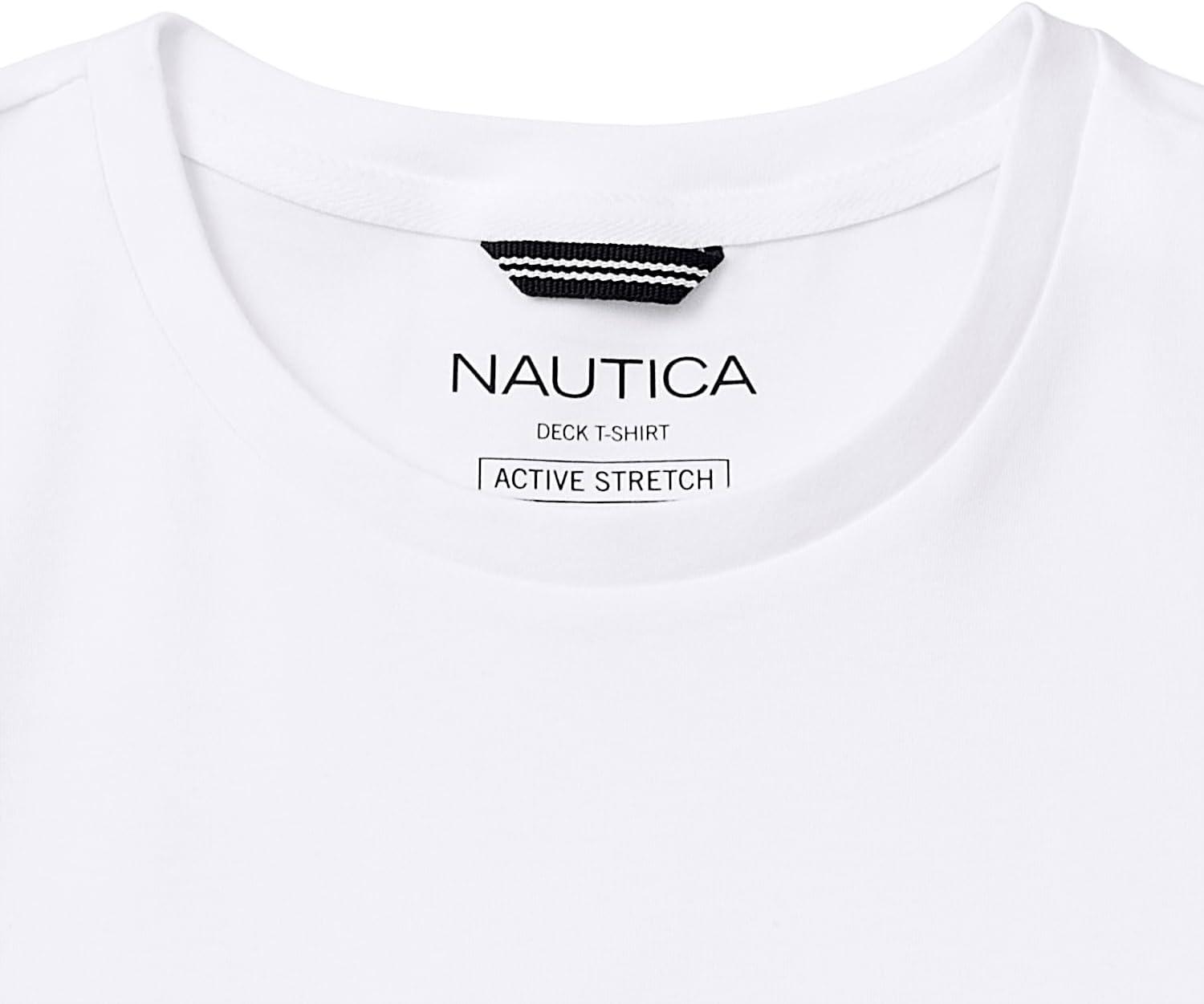 imageNautica Mens Classic Fit Pocket TShirtBright White