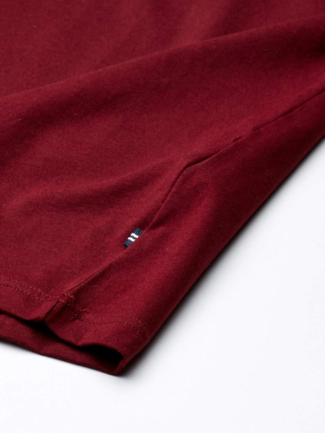 imageNautica Mens Classic Fit Pocket TShirtBurgundy Red