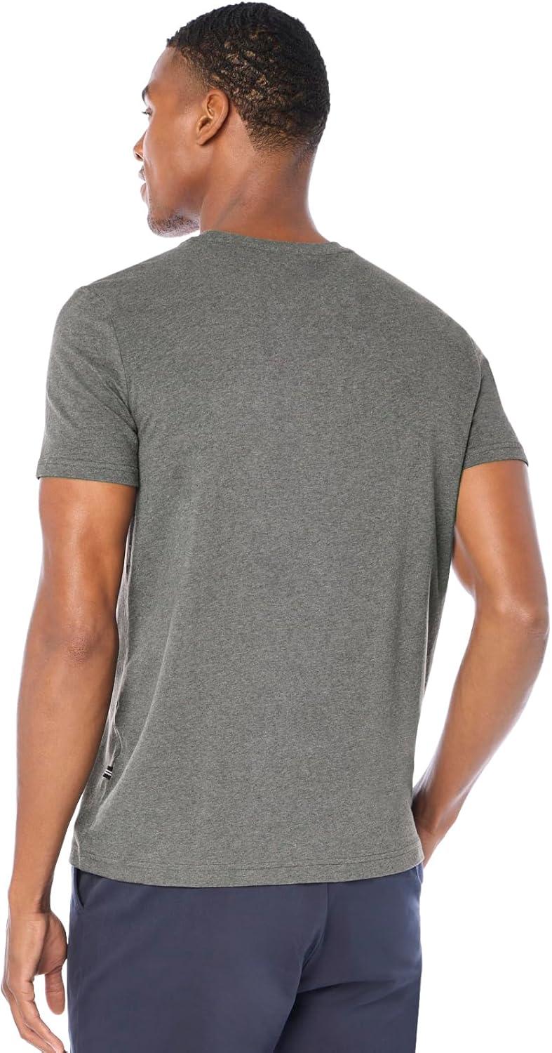 imageNautica Mens Classic Fit Pocket TShirtCharcoal Heather Light