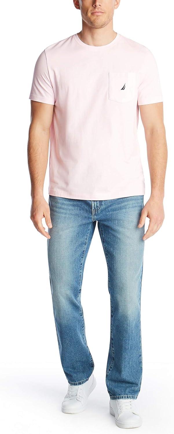 imageNautica Mens Classic Fit Pocket TShirtCradle Pink