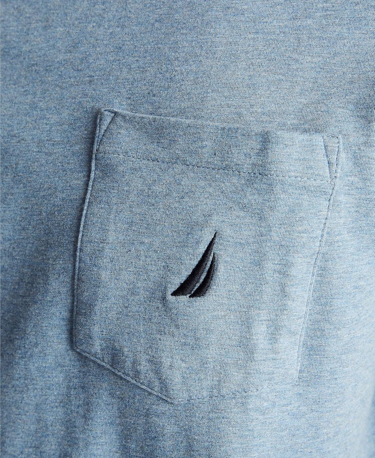 imageNautica Mens Classic Fit Pocket TShirtDeep Anchor Heather