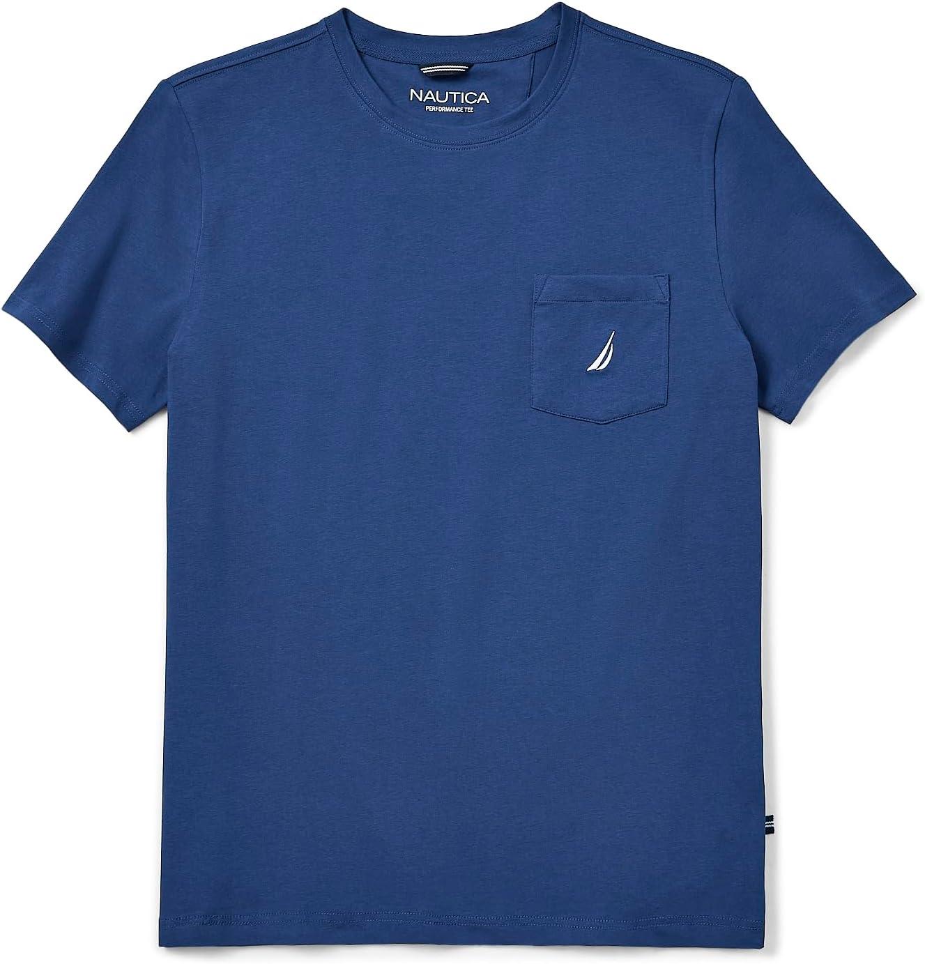 imageNautica Mens Classic Fit Pocket TShirtEstate Blue