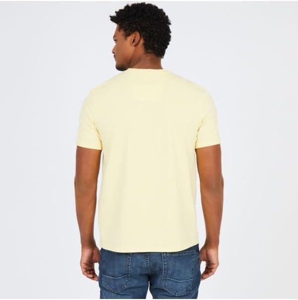 imageNautica Mens Classic Fit Pocket TShirtFrench Vanilla
