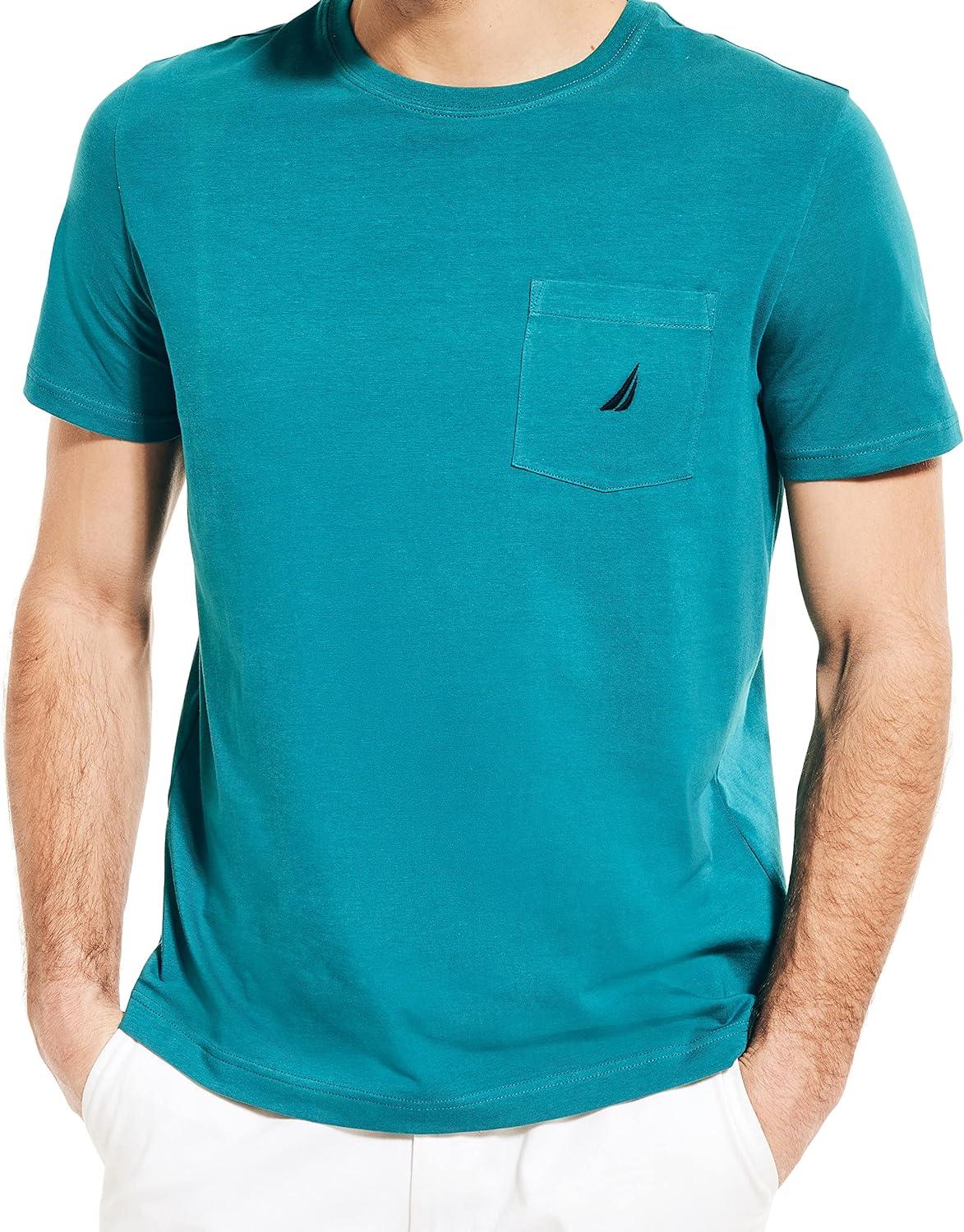 imageNautica Mens Classic Fit Pocket TShirtHarbor Jade