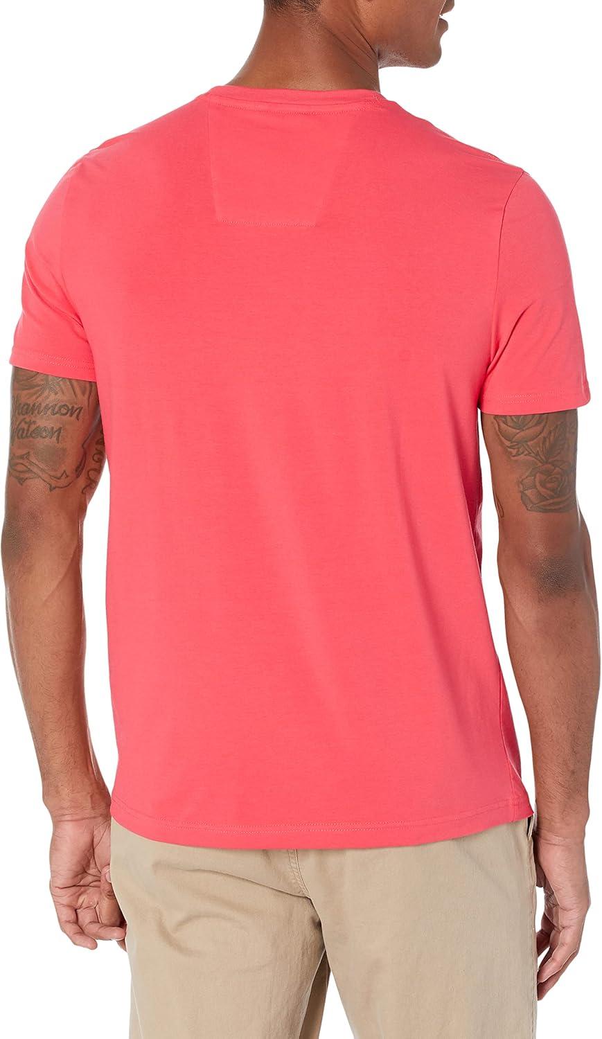 imageNautica Mens Classic Fit Pocket TShirtMelon Berry