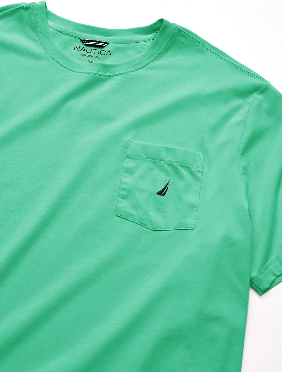 imageNautica Mens Classic Fit Pocket TShirtMint Spring