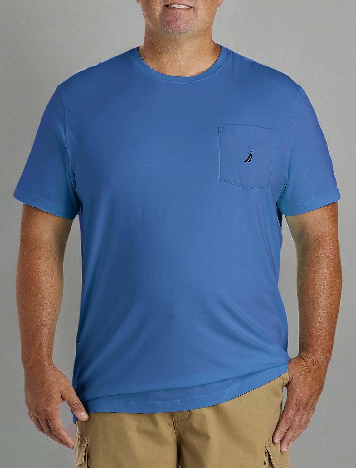 imageNautica Mens Classic Fit Pocket TShirtMonaco Blue