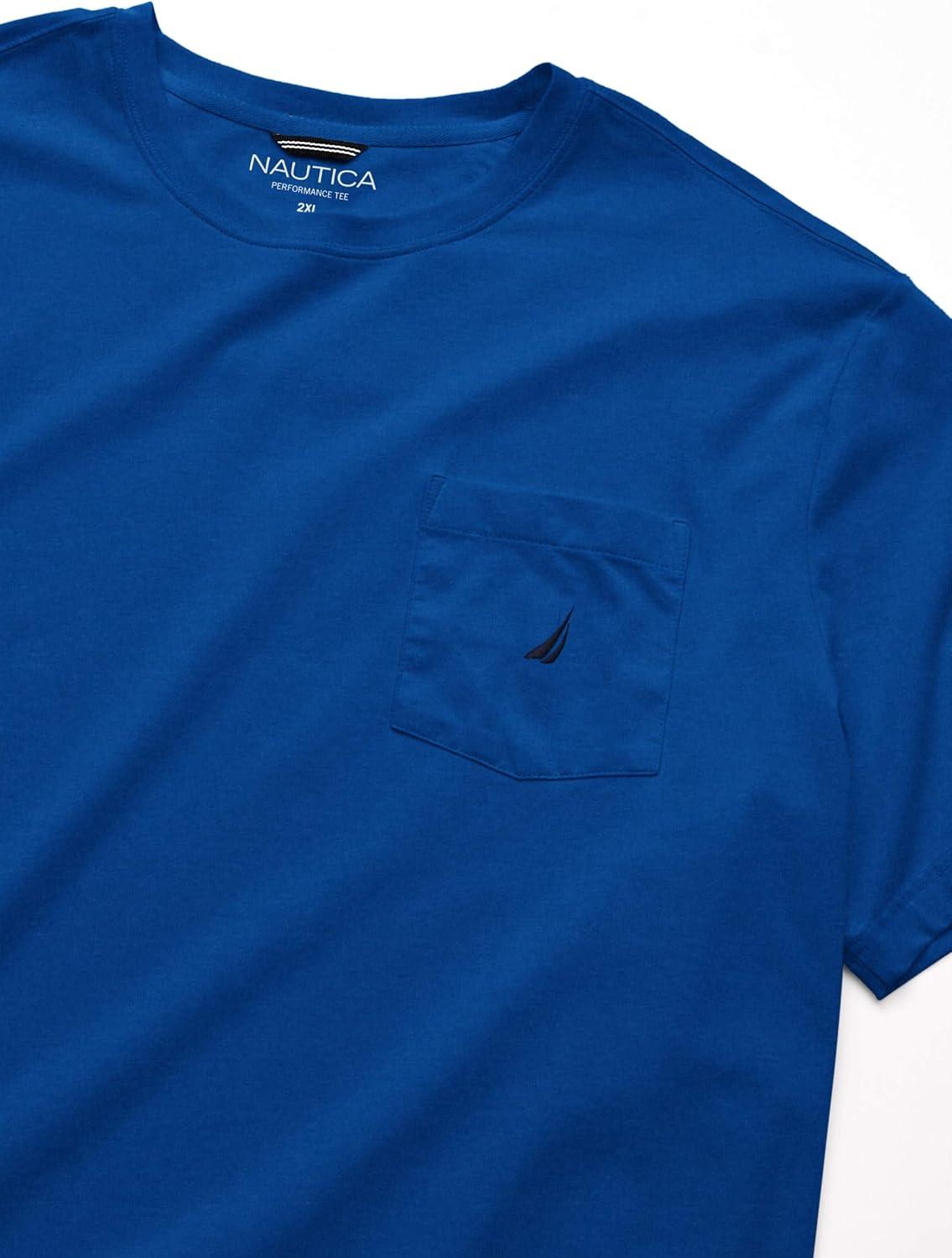imageNautica Mens Classic Fit Pocket TShirtMonaco Blue