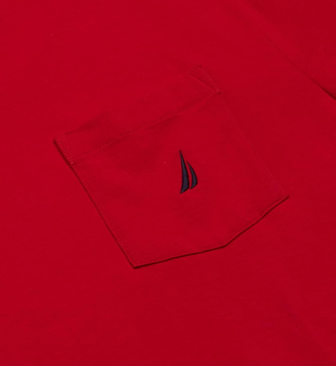 imageNautica Mens Classic Fit Pocket TShirtNautica Red