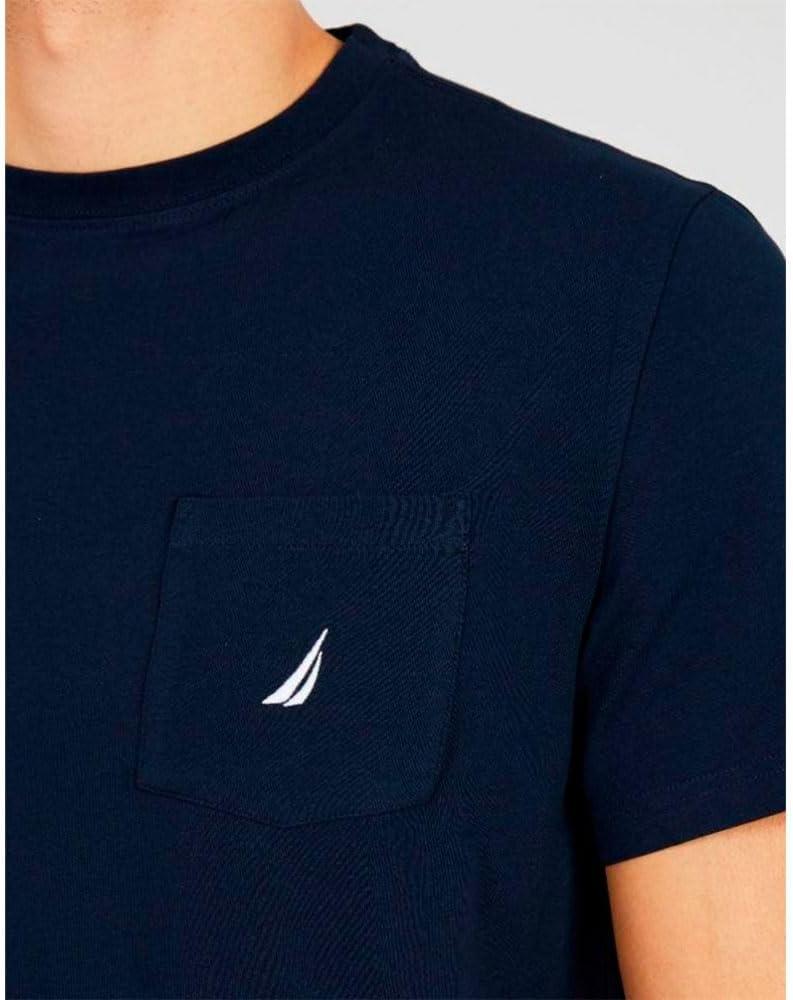 imageNautica Mens Classic Fit Pocket TShirtNavy