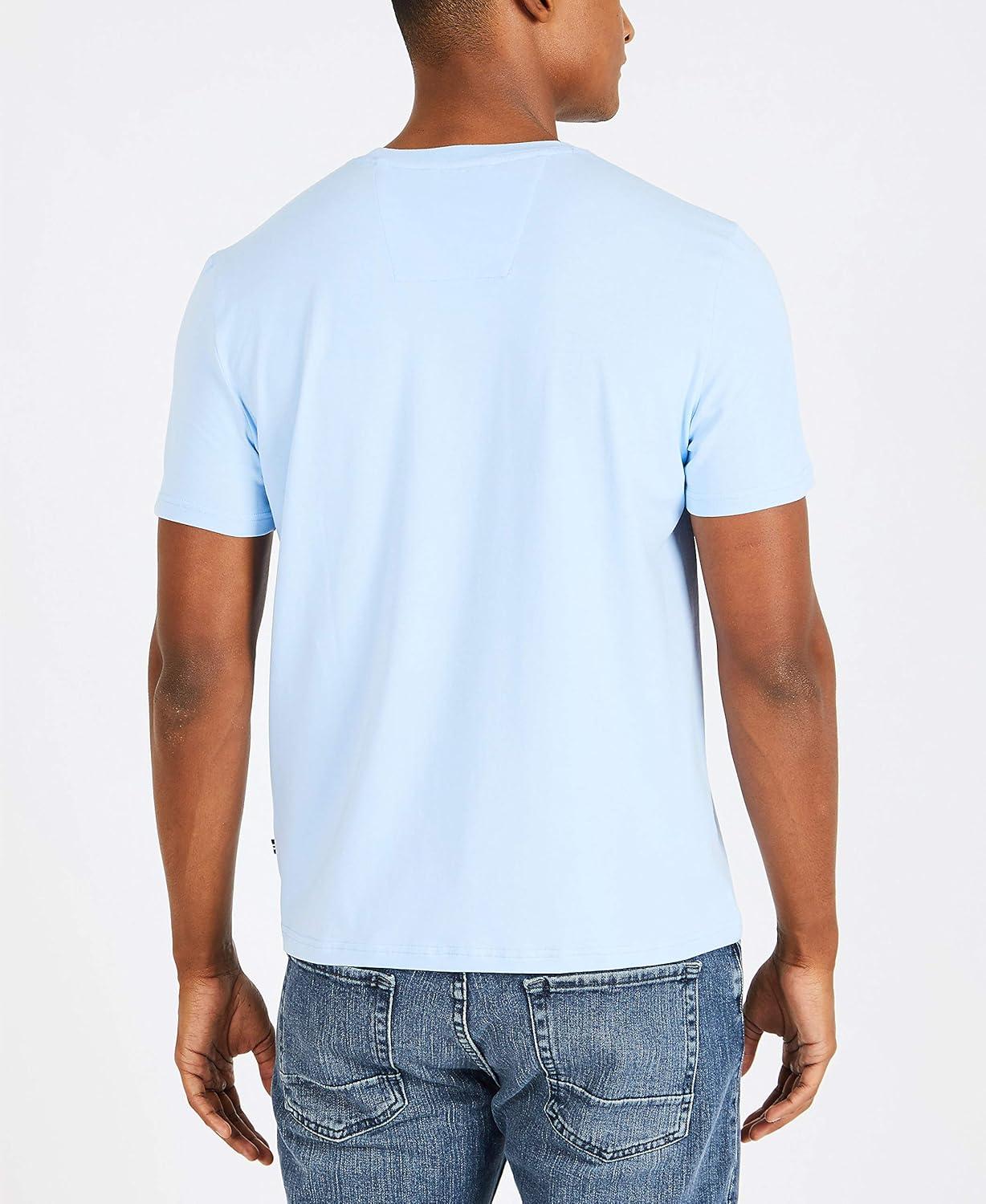 imageNautica Mens Classic Fit Pocket TShirtNoon Blue