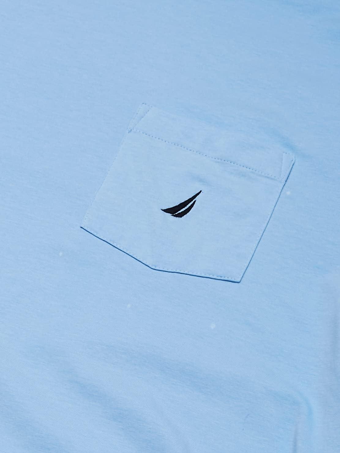 imageNautica Mens Classic Fit Pocket TShirtNoon Blue