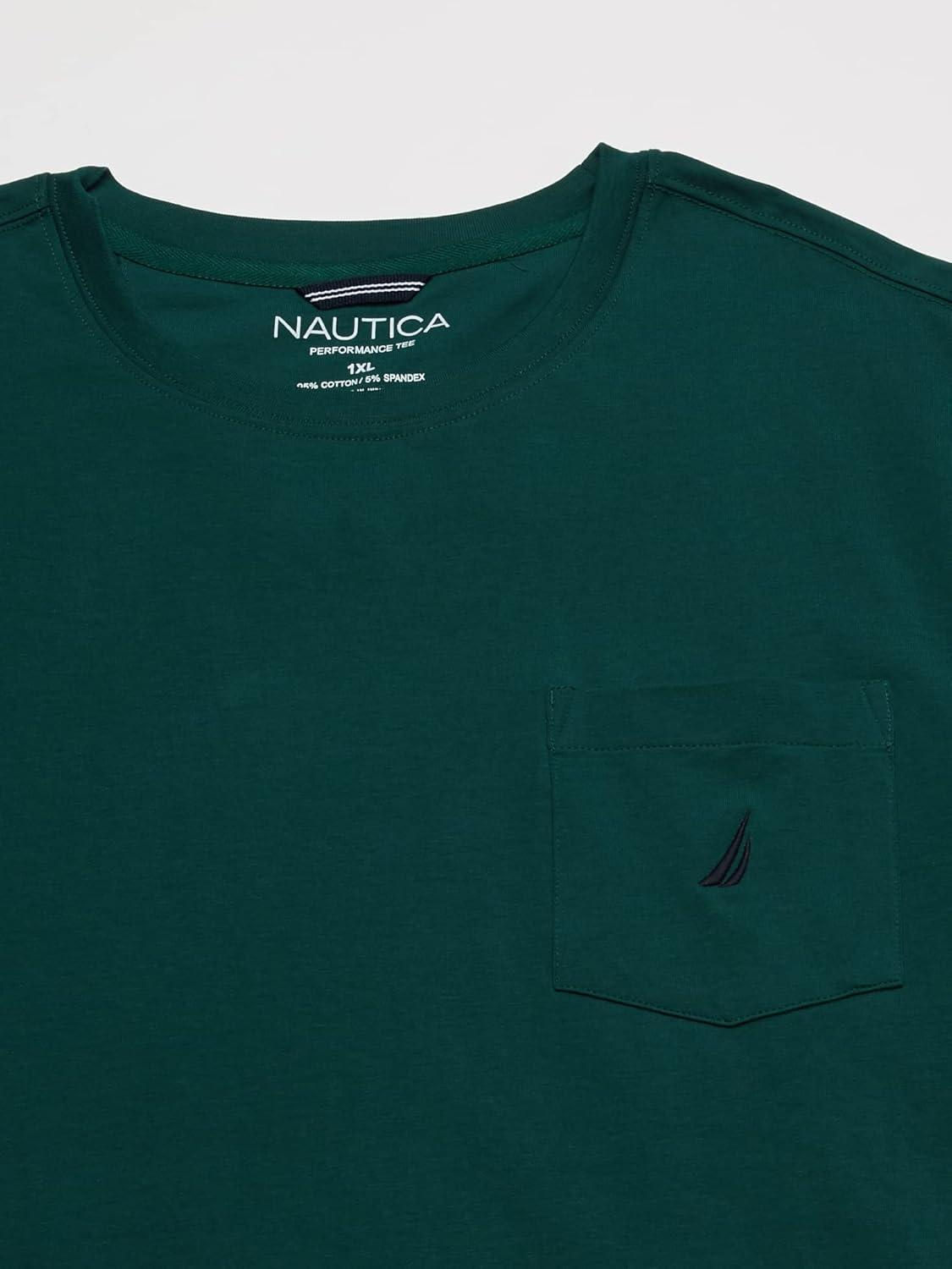 imageNautica Mens Classic Fit Pocket TShirtTidal Green