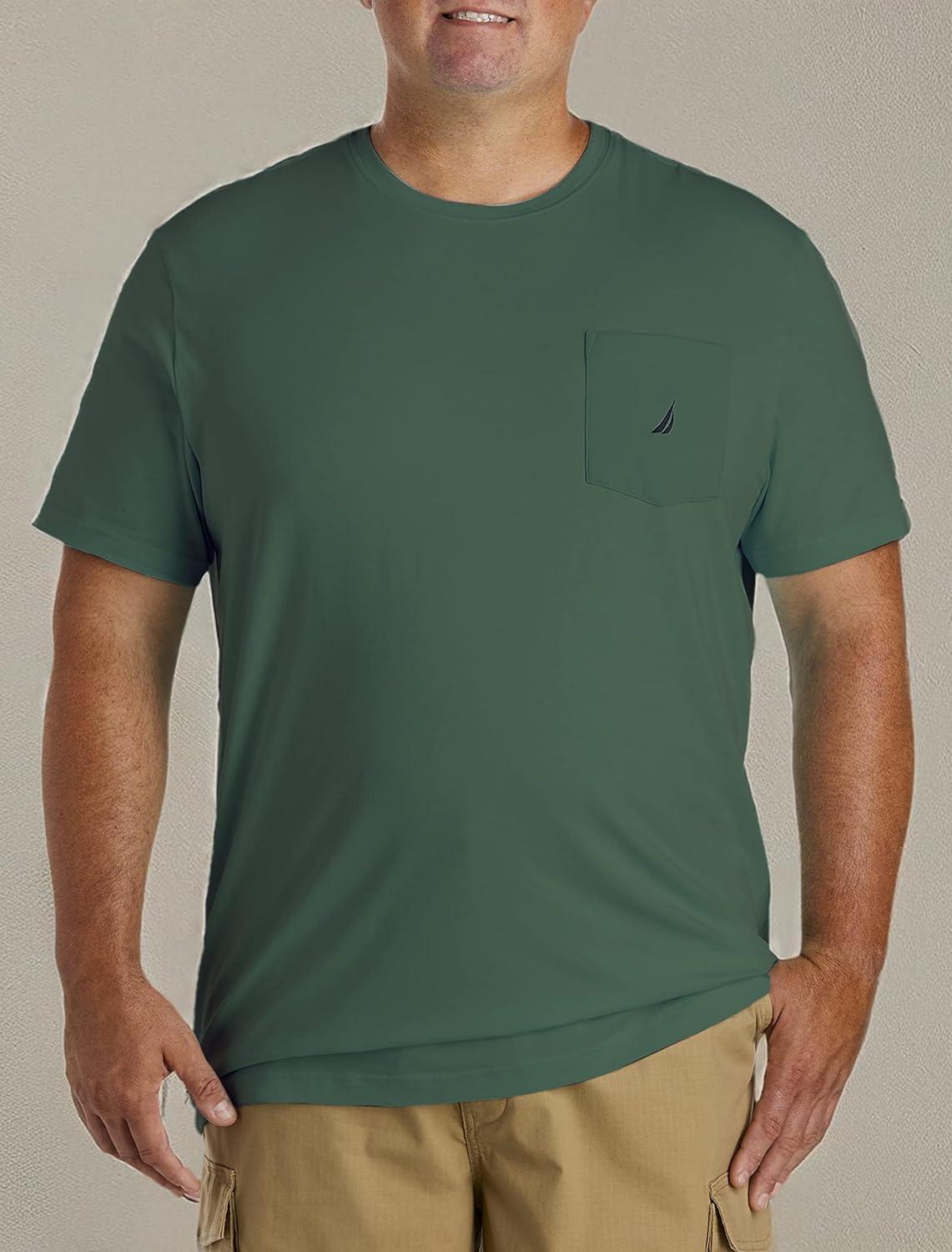 imageNautica Mens Classic Fit Pocket TShirtTidal Green