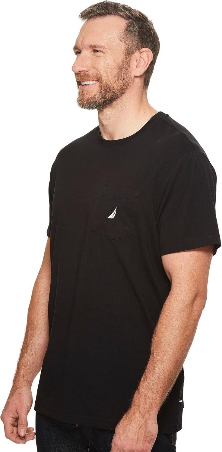 imageNautica Mens Classic Fit Pocket TShirtTrue Black