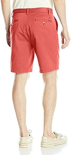 imageNautica Mens Cotton Twill Flat Front Chino ShortSailor Red
