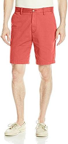imageNautica Mens Cotton Twill Flat Front Chino ShortSailor Red