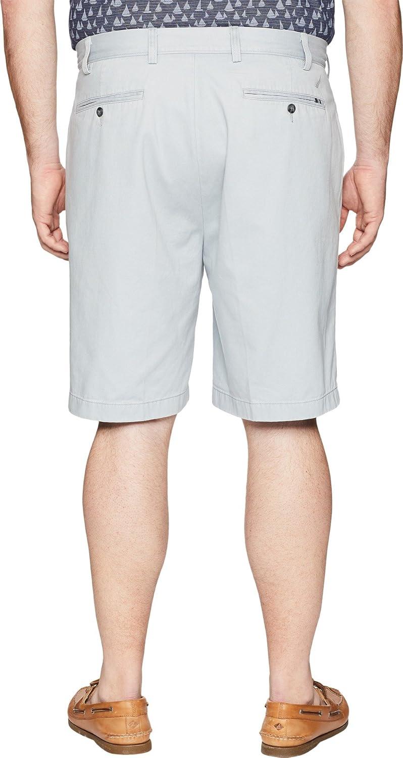 imageNautica Mens Cotton Twill Flat Front Chino ShortTrue Quarry