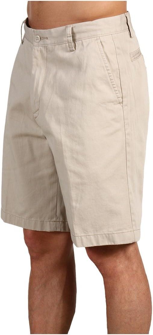 imageNautica Mens Cotton Twill Flat Front Chino ShortTrue Stone