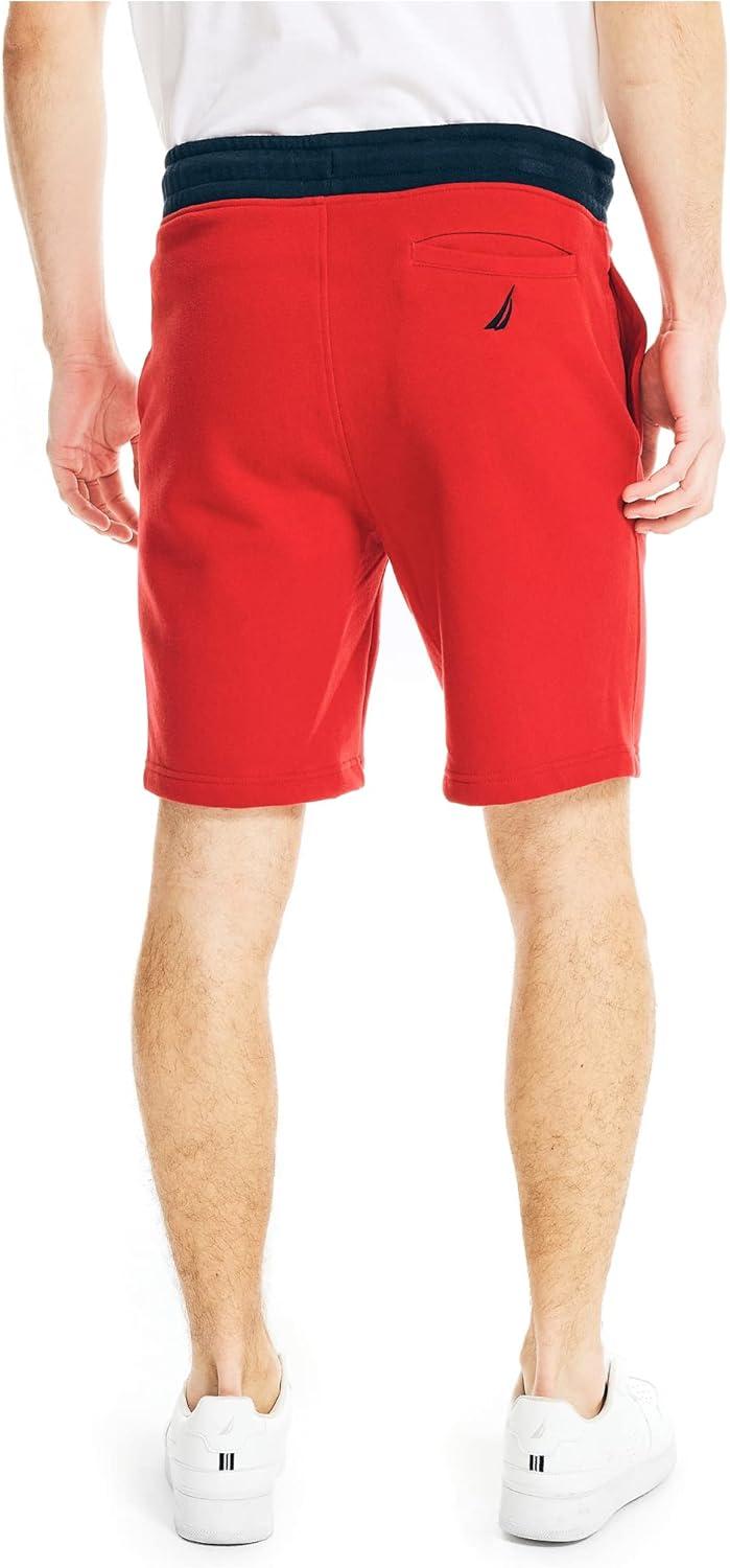 imageNautica Mens Fleece Knit Logo ShortsNautica Red