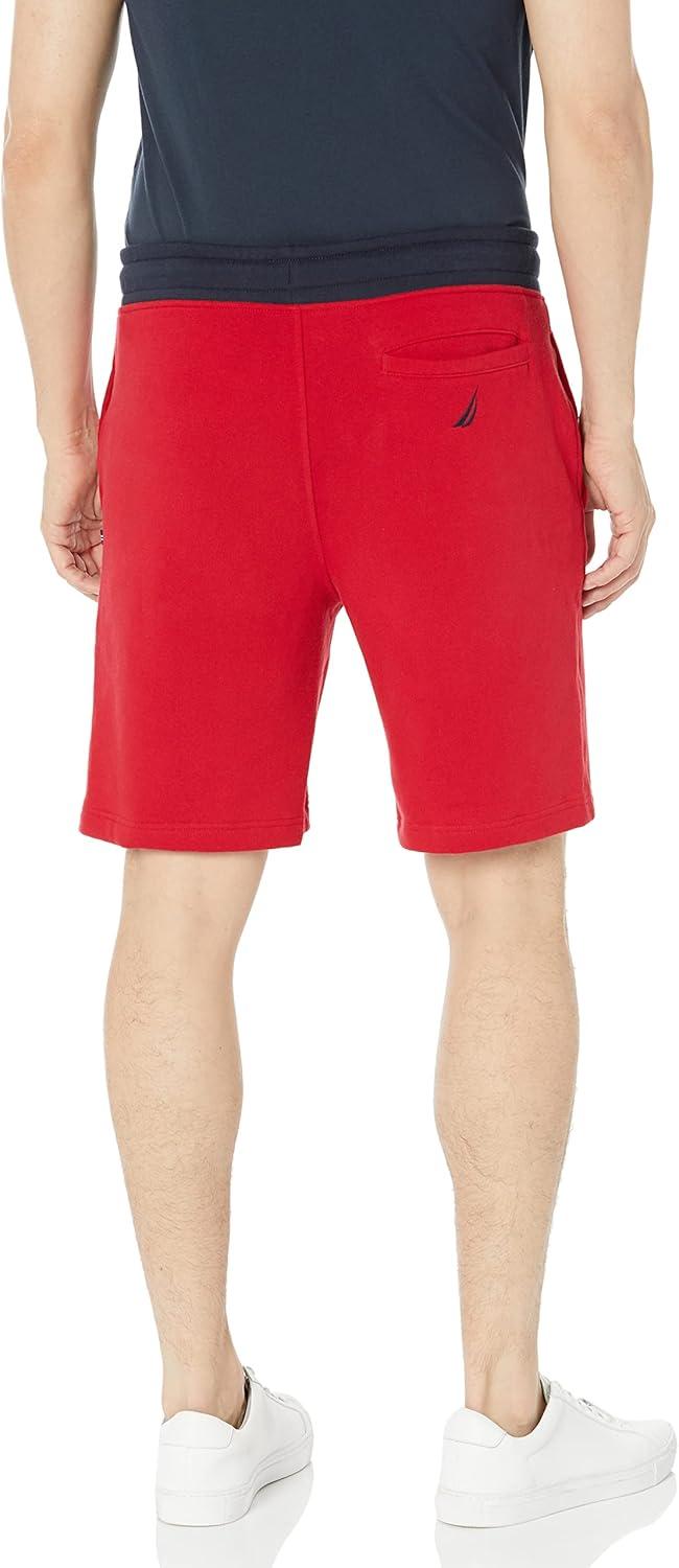 imageNautica Mens Fleece Knit Logo ShortsNautica Red