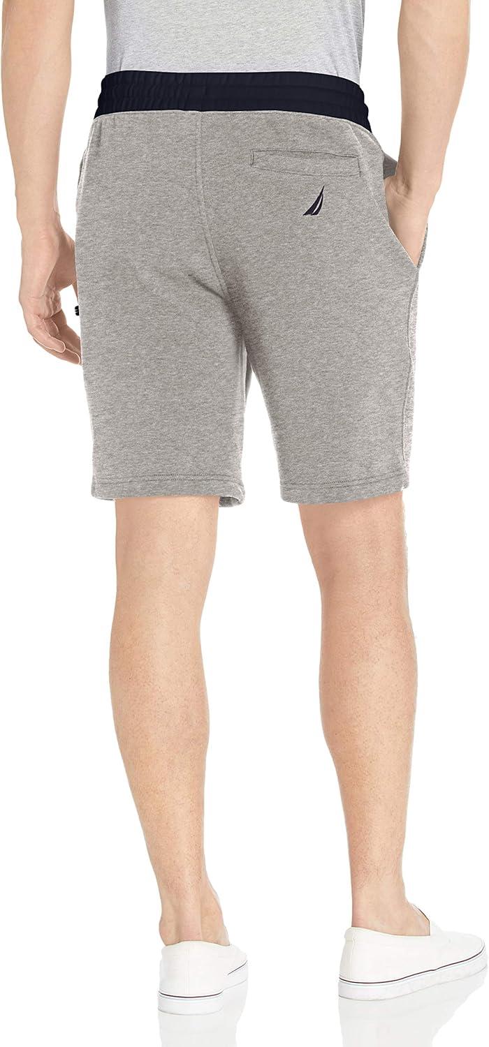 imageNautica Mens Fleece Knit Logo ShortsStone Grey Heather