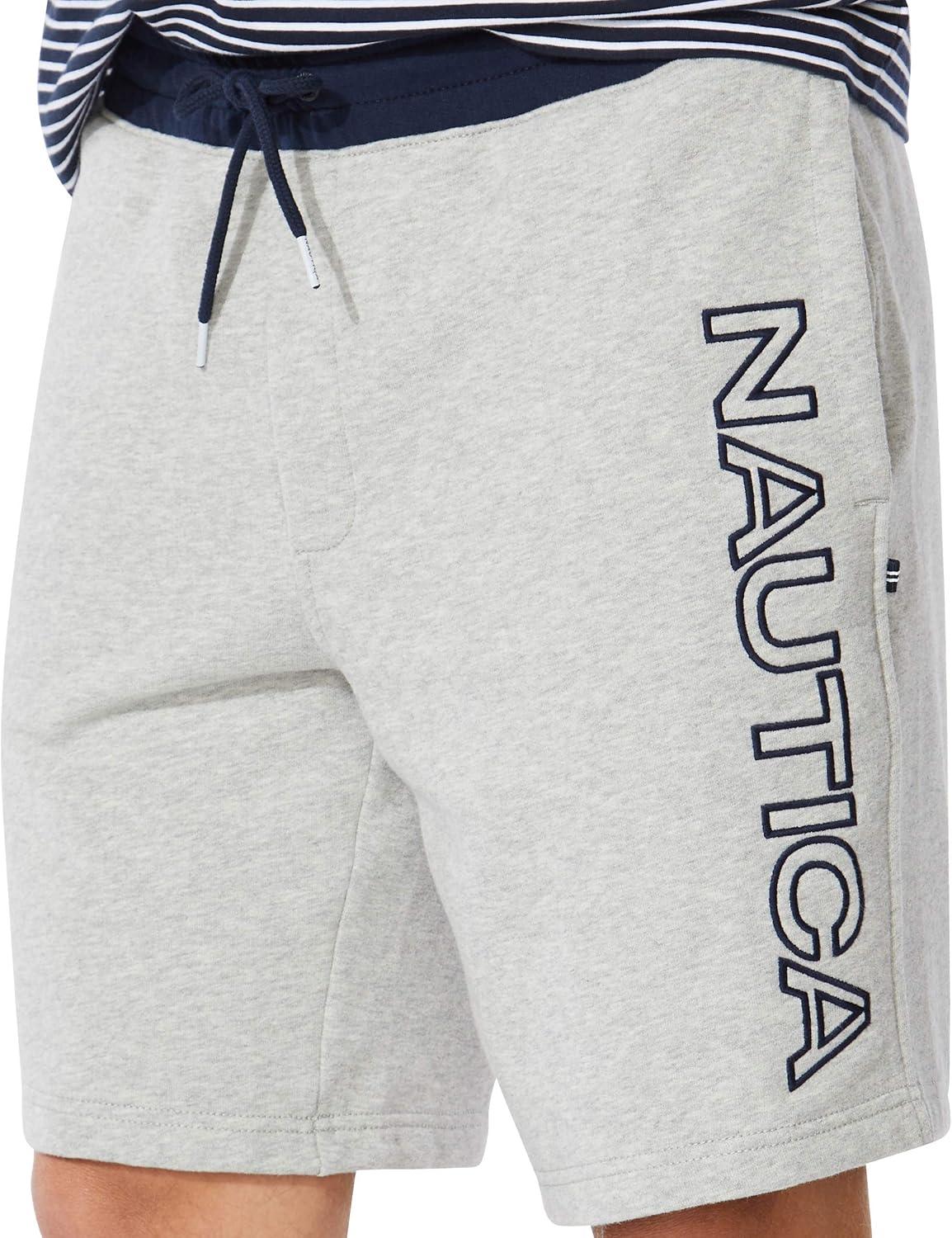 imageNautica Mens Fleece Logo ShortsGrey Heather