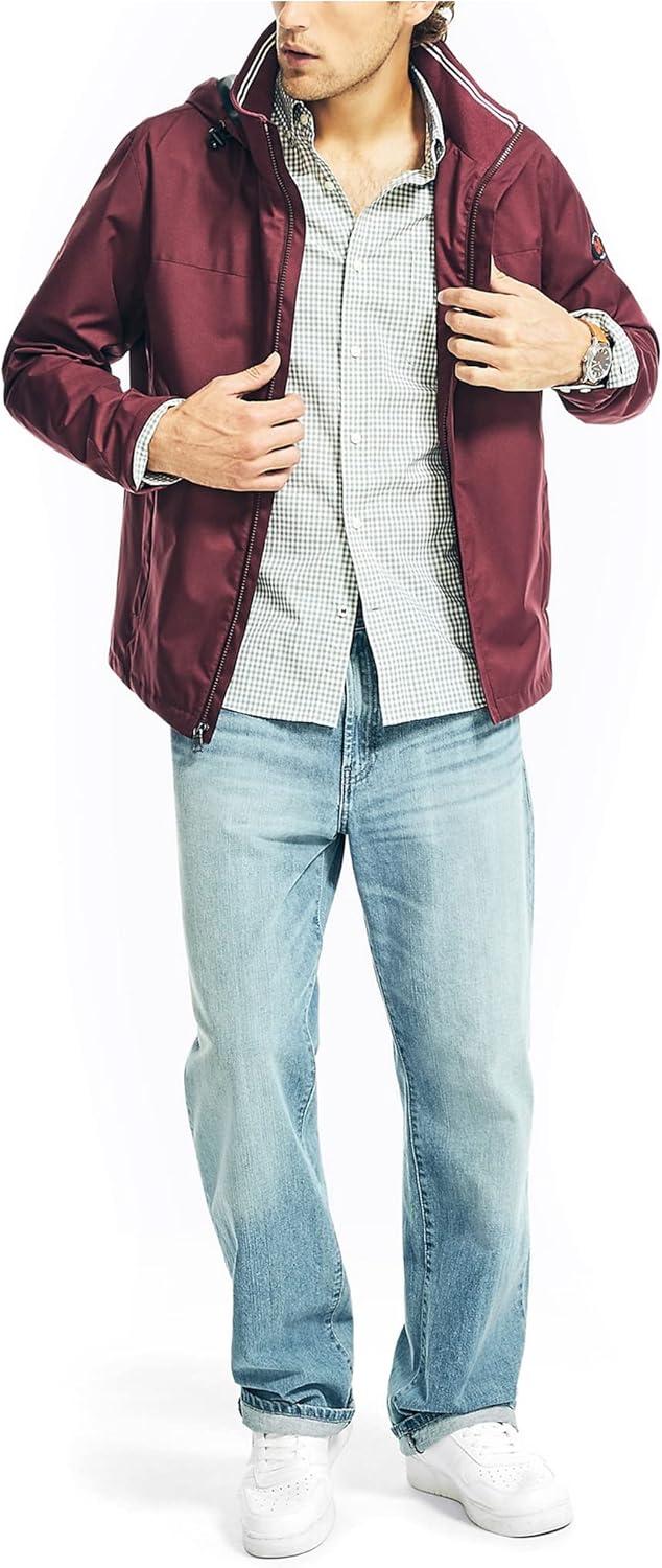 imageNautica Mens Gingham Poplin ShirtSea Spray