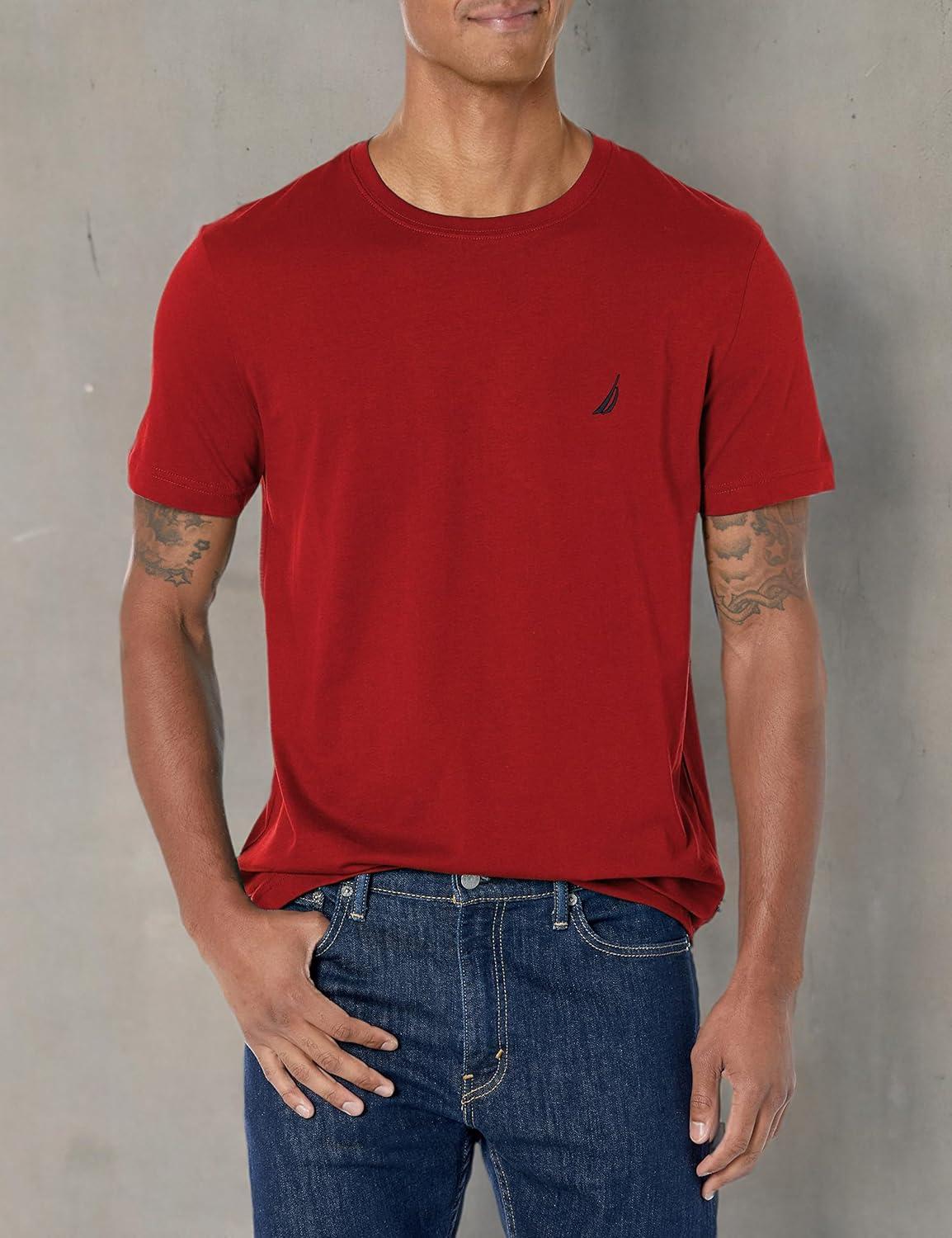 imageNautica Mens JClass TShirtBiking Red