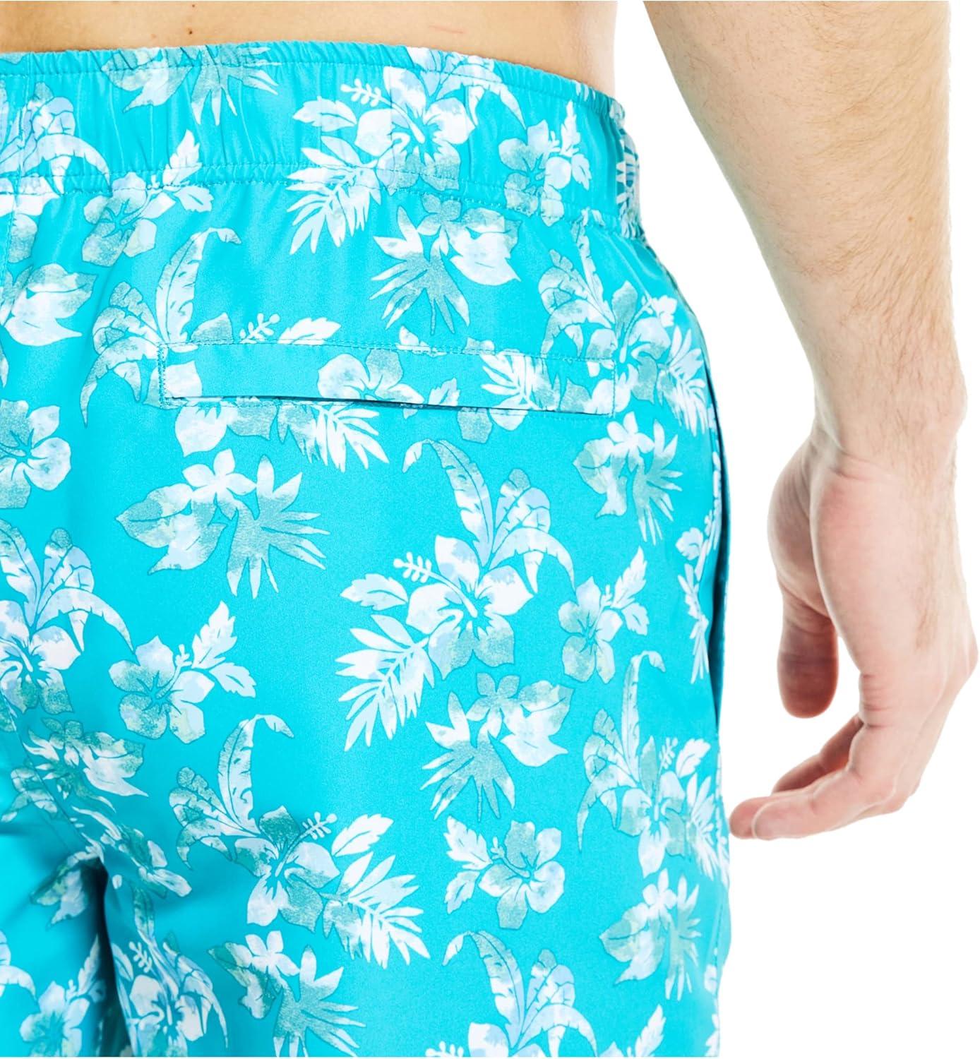 imageNautica Mens Standard Sustainably Crafted 8quot Swim ShortAqua Lagoon