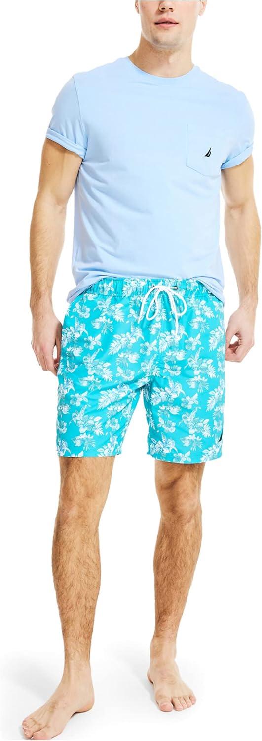 imageNautica Mens Standard Sustainably Crafted 8quot Swim ShortAqua Lagoon